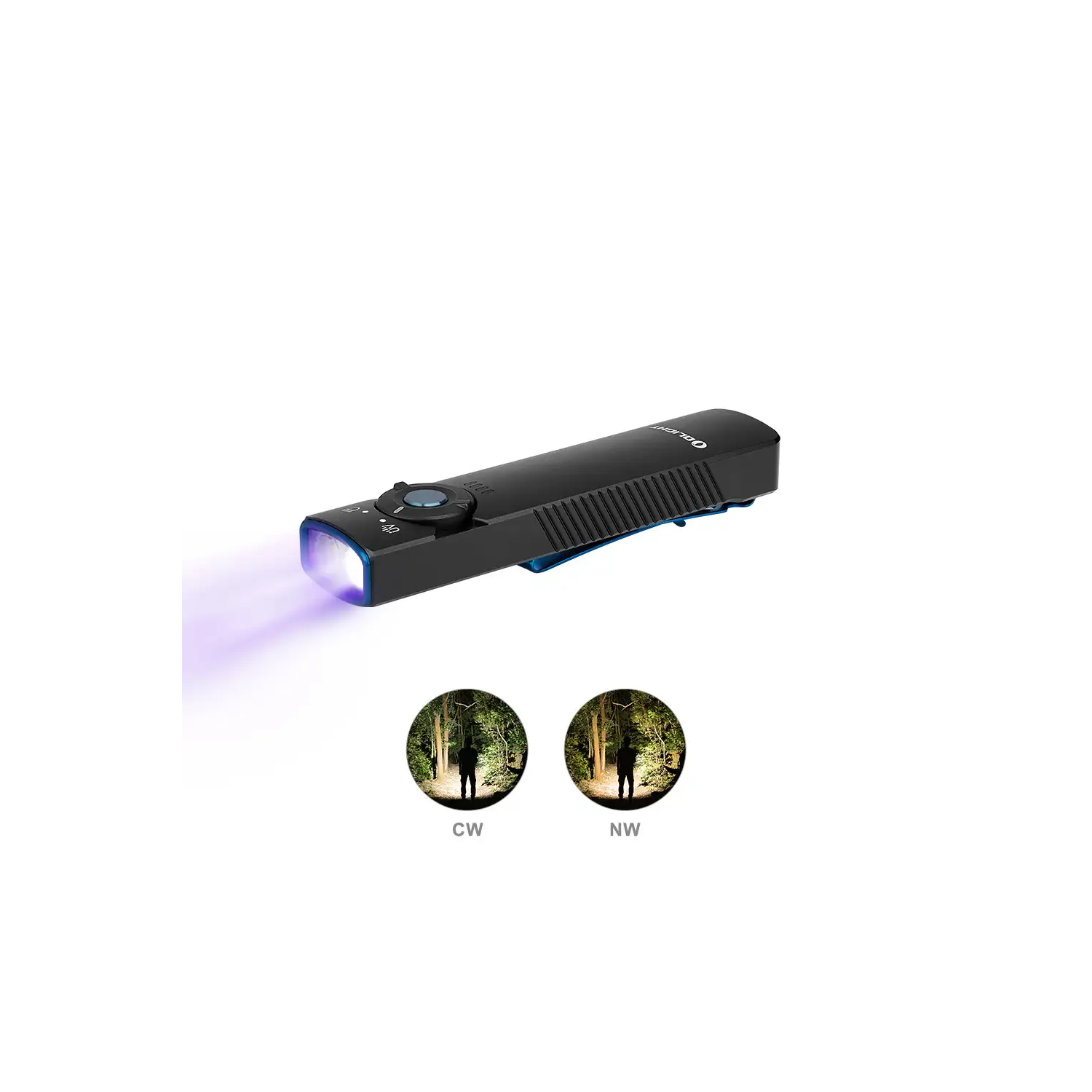 olight arkfeld 1000 lumens dual light source edc flashlight Olight ARKBKUVCW Arkfeld UV Flashlight Black