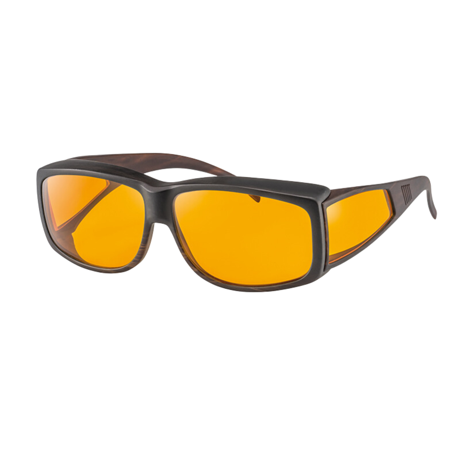 Asensys XL blue light sunglasses with orange tint.