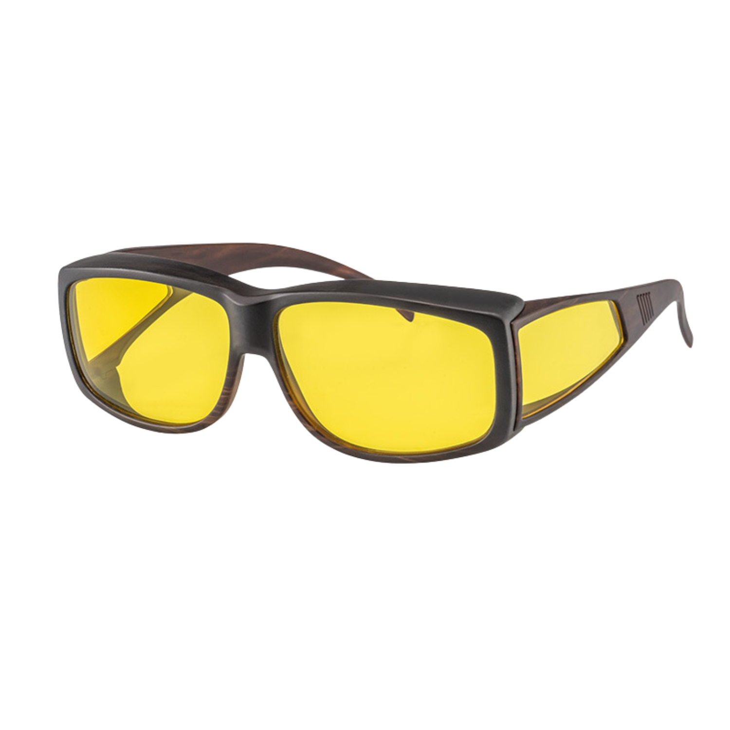 Asensys XL blue light blocking sunglasses with yellow tint.