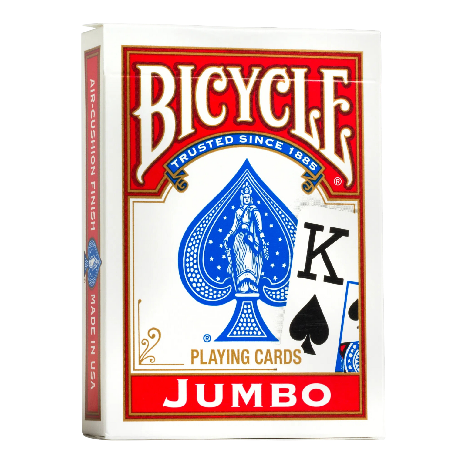 Bicycle Riderback Playing Cards - 2 Deck Poker Size Set (Red & Blue), Regular Index