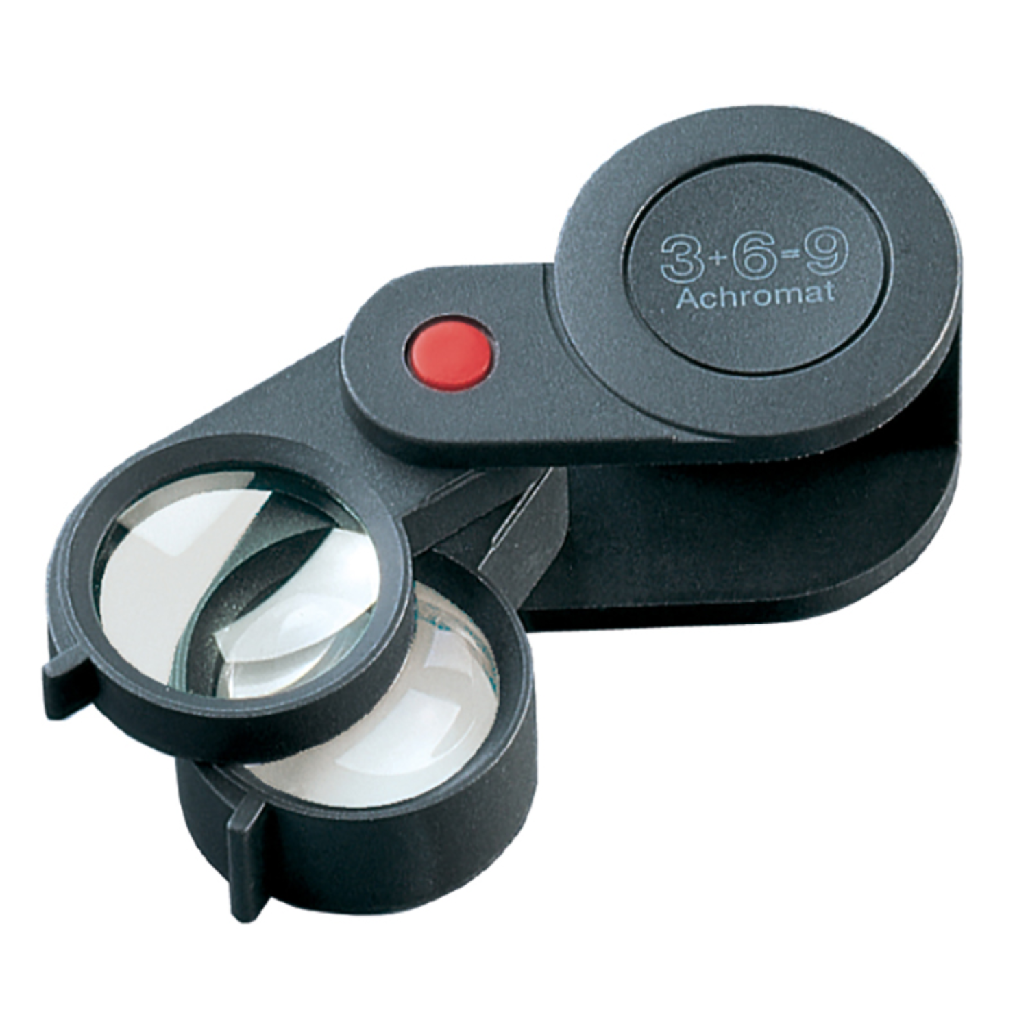 Folding Dual-Lens 3x pocket magnifier.