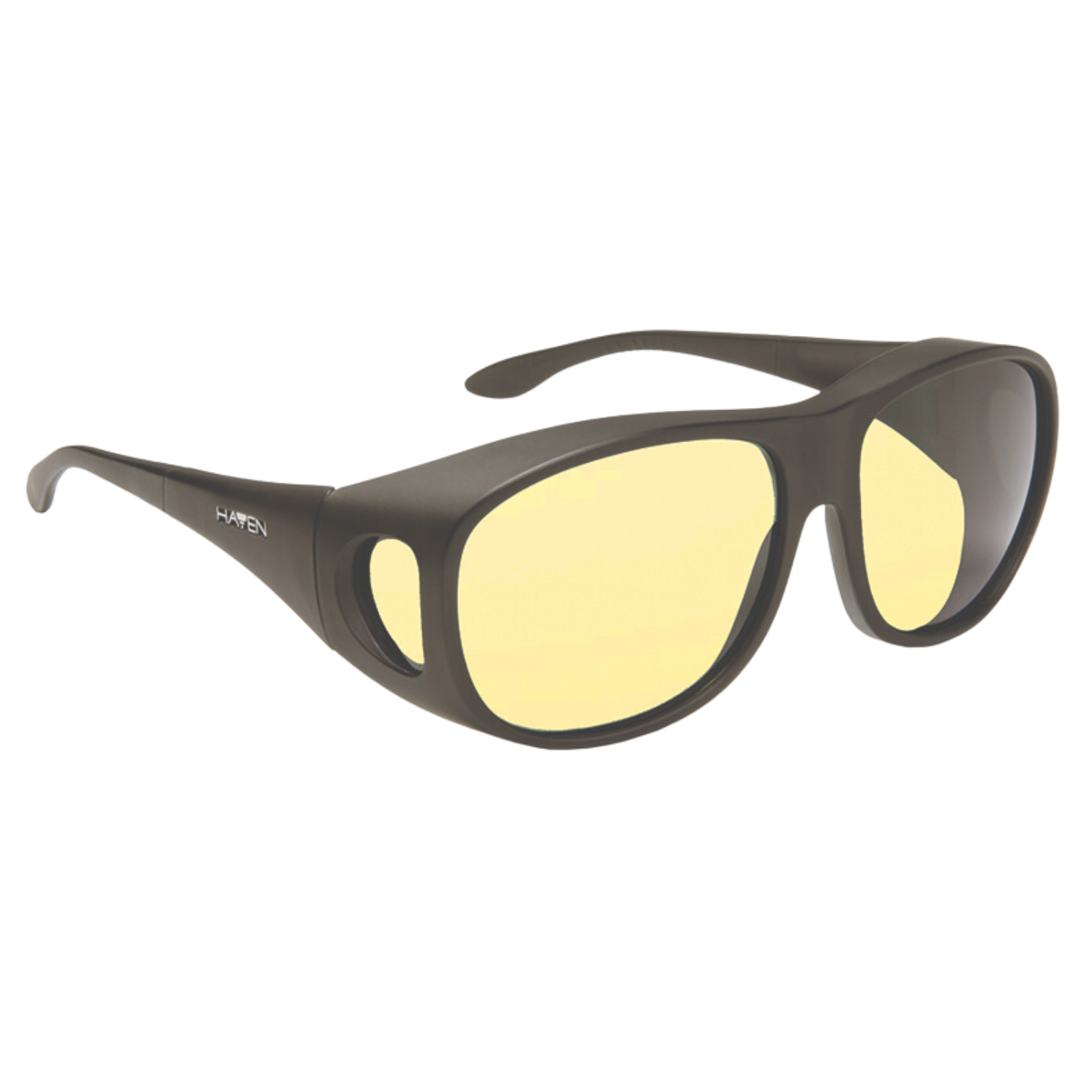 Haven Night Drivers Fit Over Night Driving Glasses Light Yellow Tint