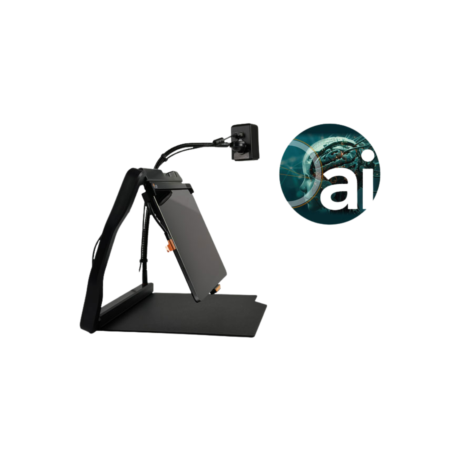 LVI MagniLink iTAB Portable Video Magnifier for iPad – Ergonomic Stand