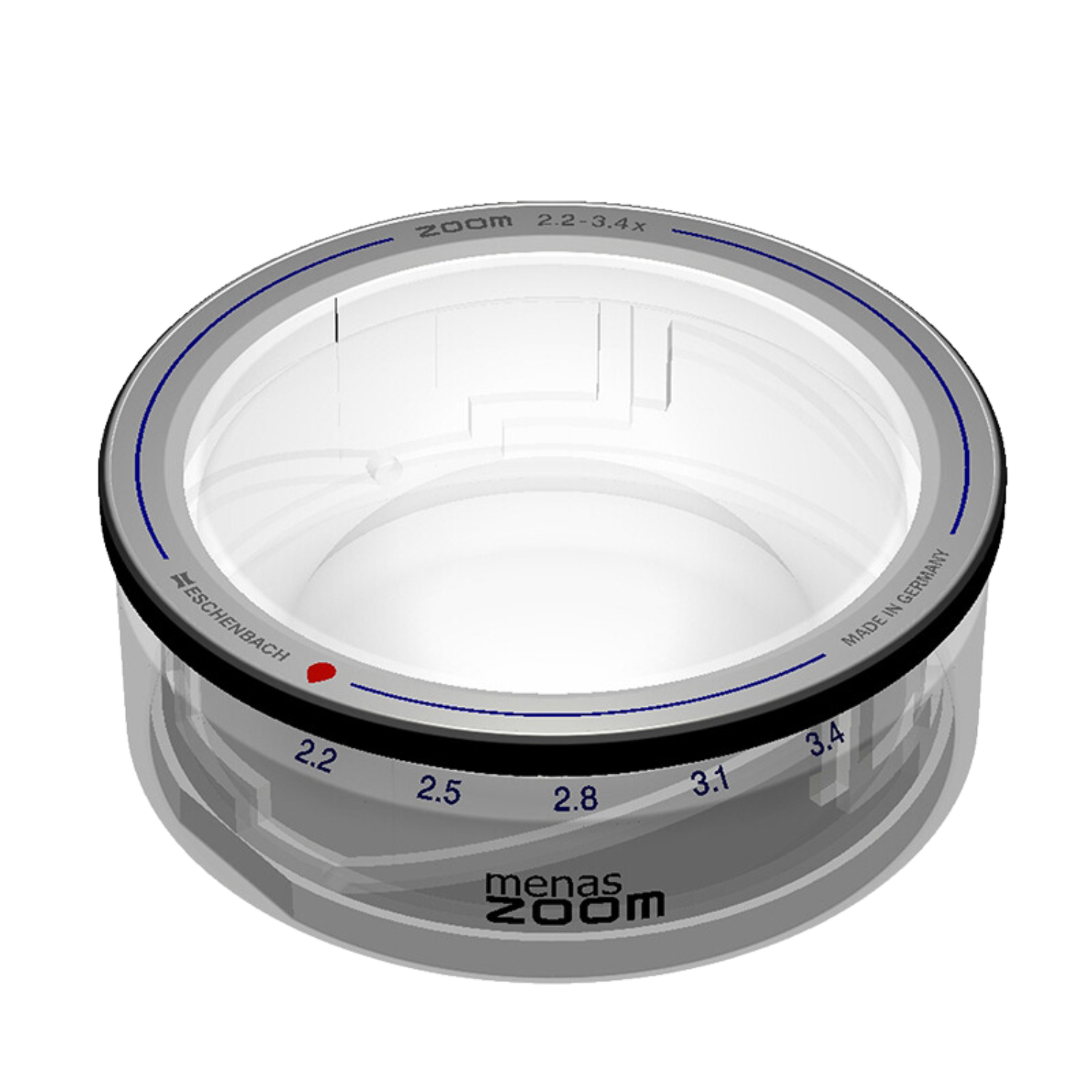 Image of the MenasZoom adjustable stand magnifier from Eschenbach Optik