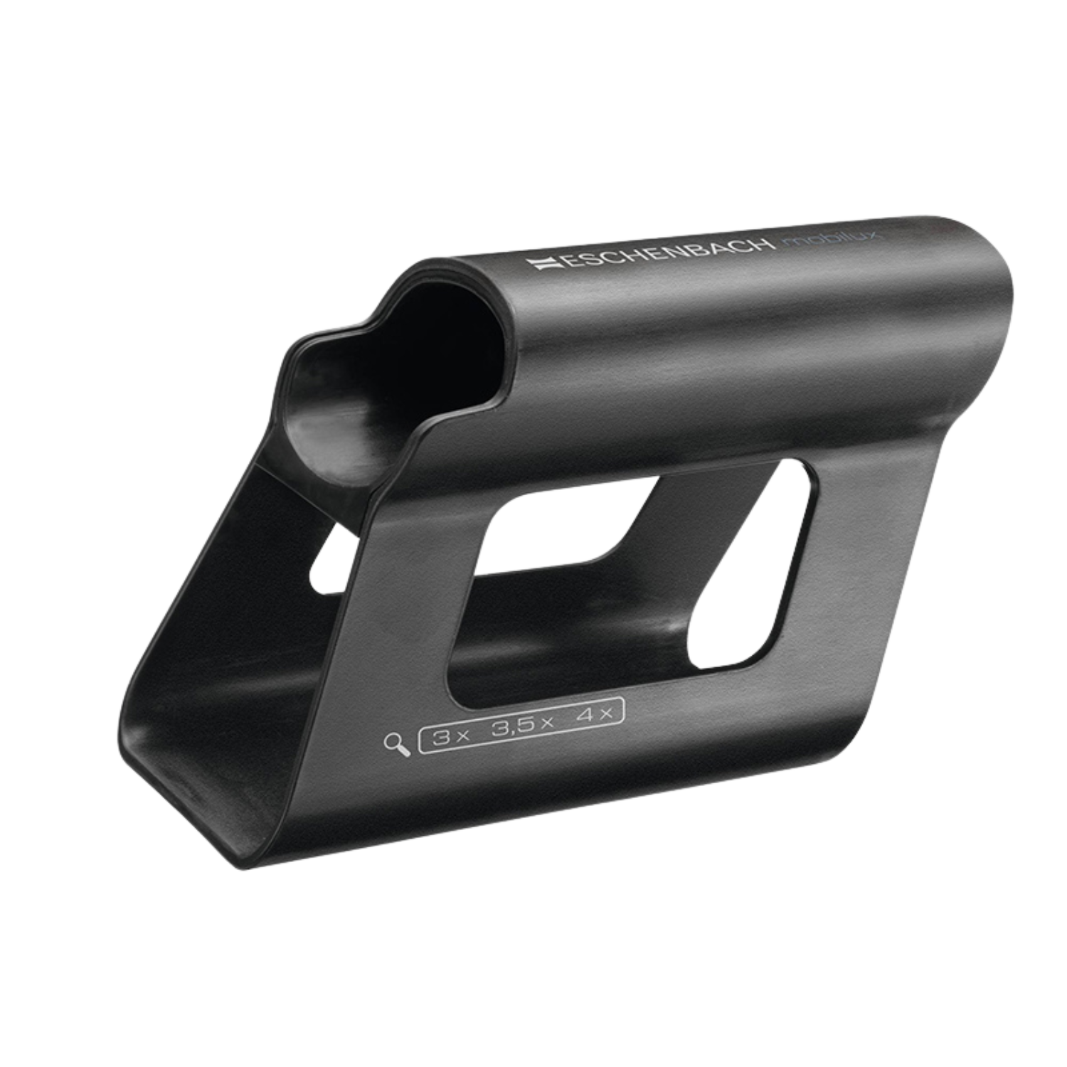 Mobase stand for Mobilux 3x, 3.5x, and 4x handheld magnifiers.