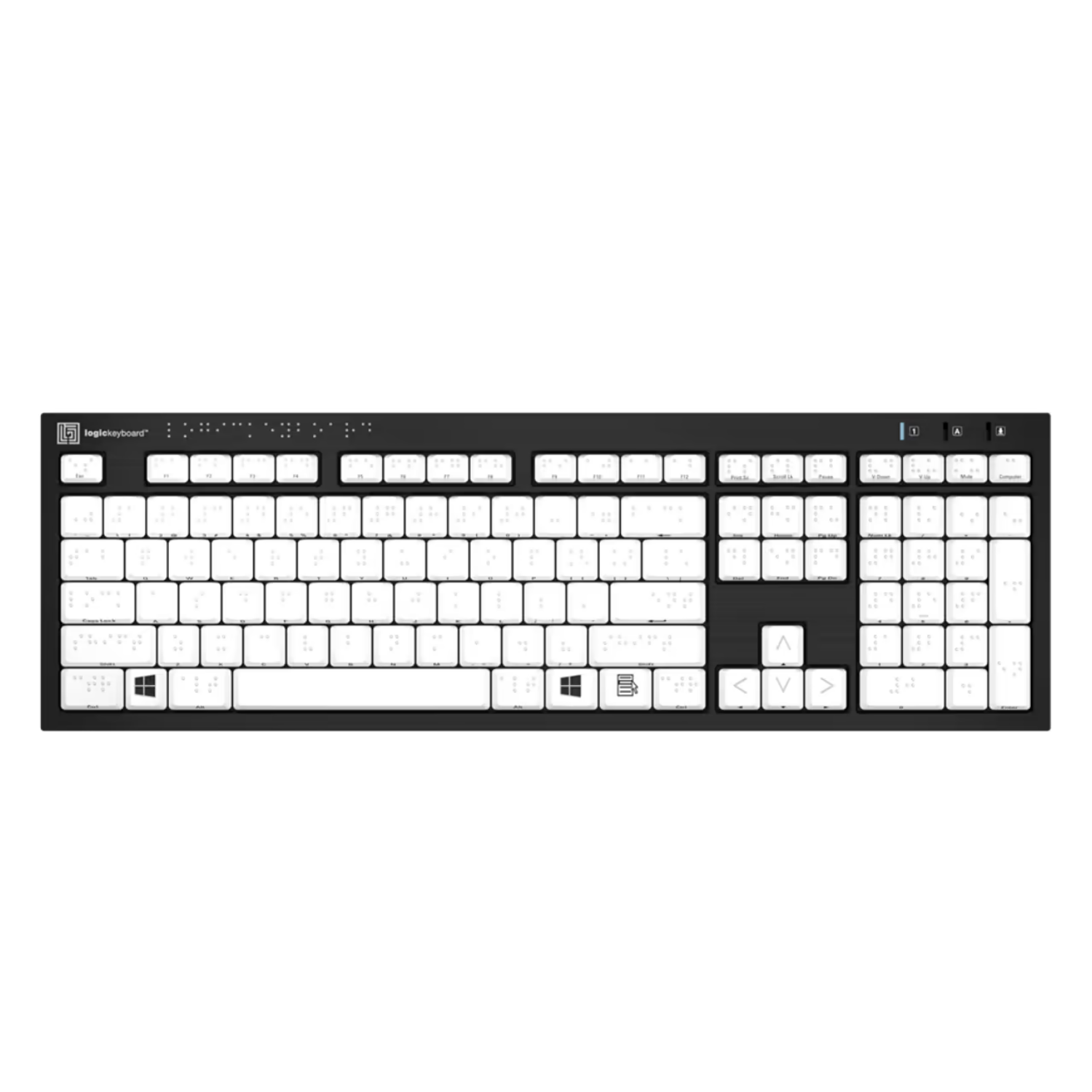LogicKeyboard Nero Slimline 6-Dot Braille PC keybaord