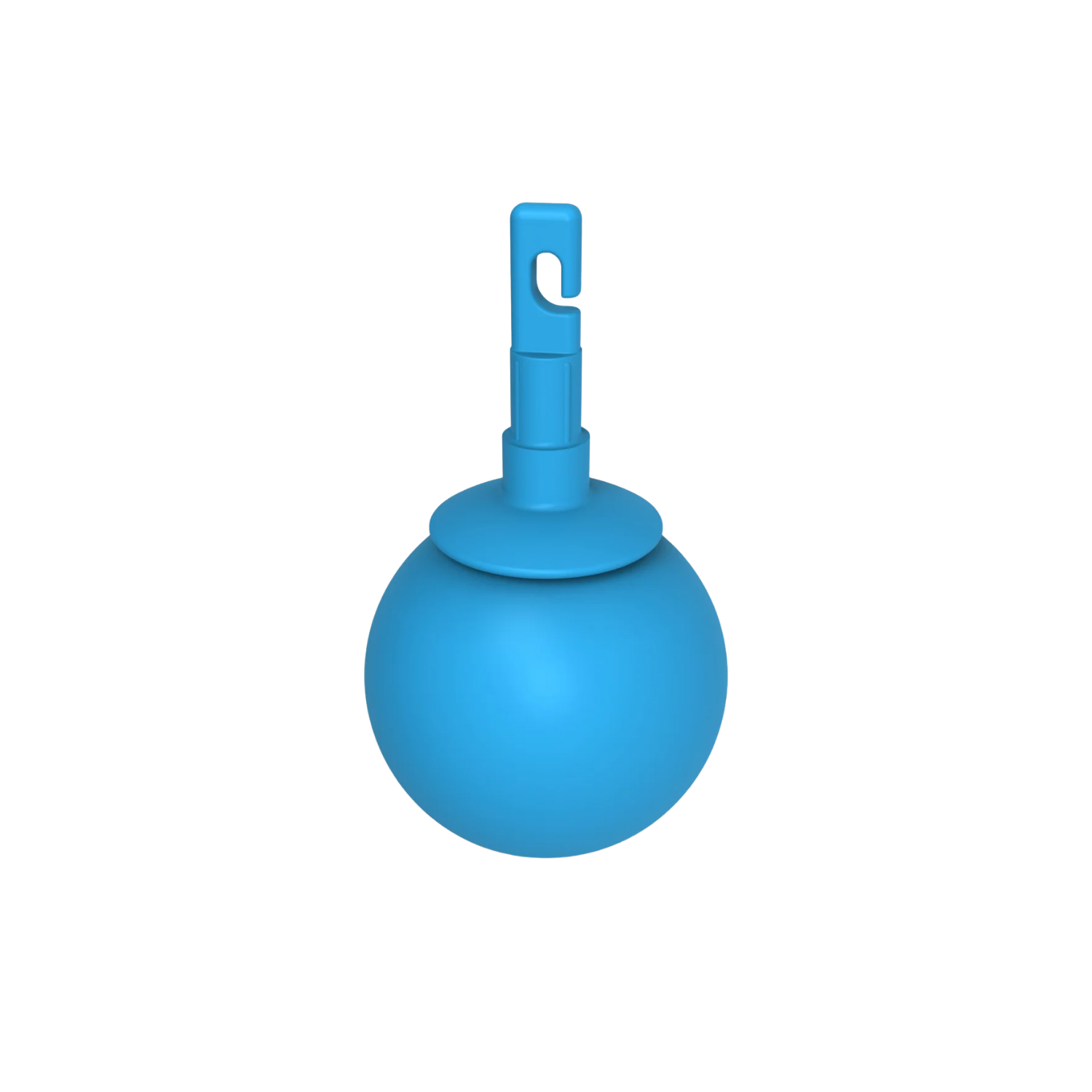 Blue rolling ball cane top.