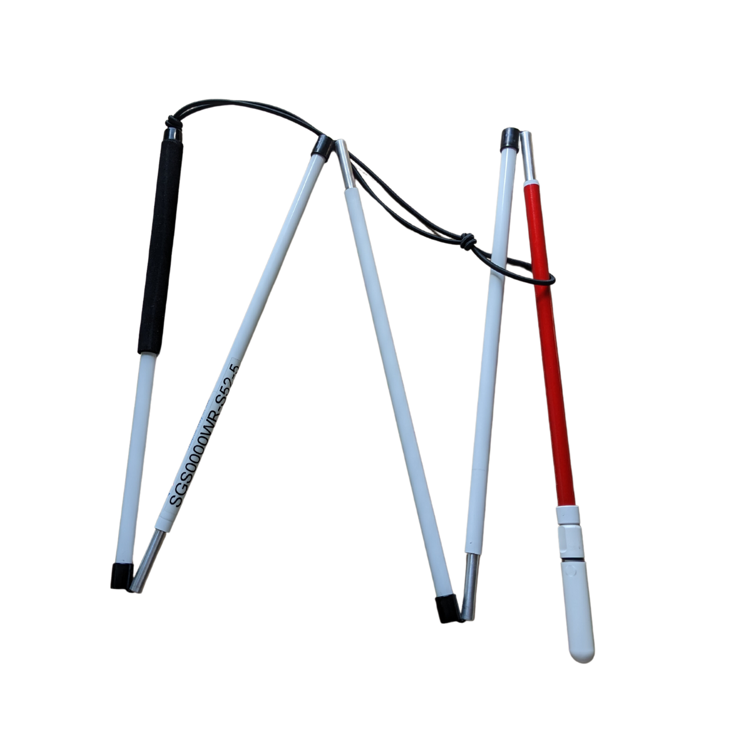 Slimline ID cane with a white pencil tip from Ambutech