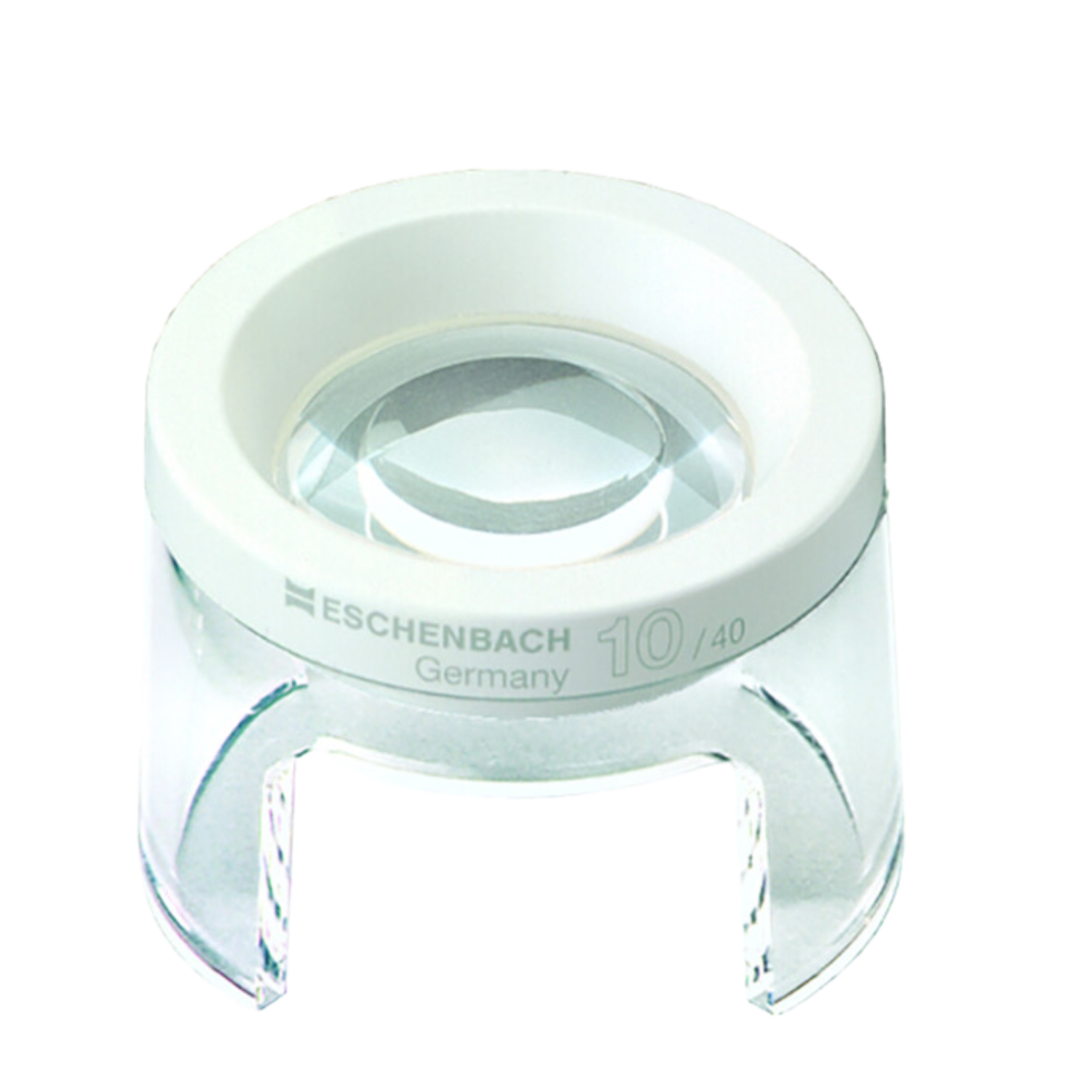 10x stand magnifier with clear base.