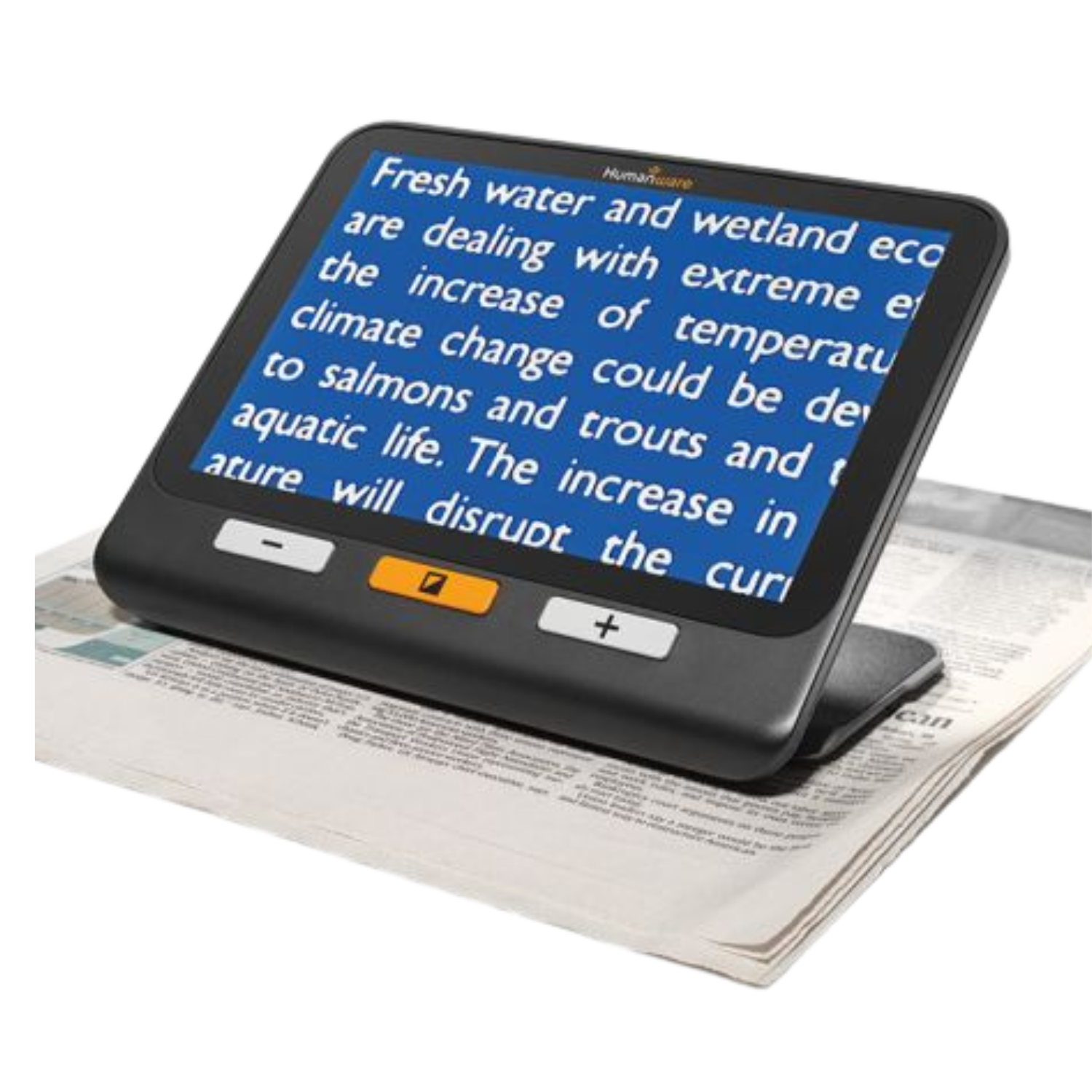 Explorē 8 portable video magnifier.
