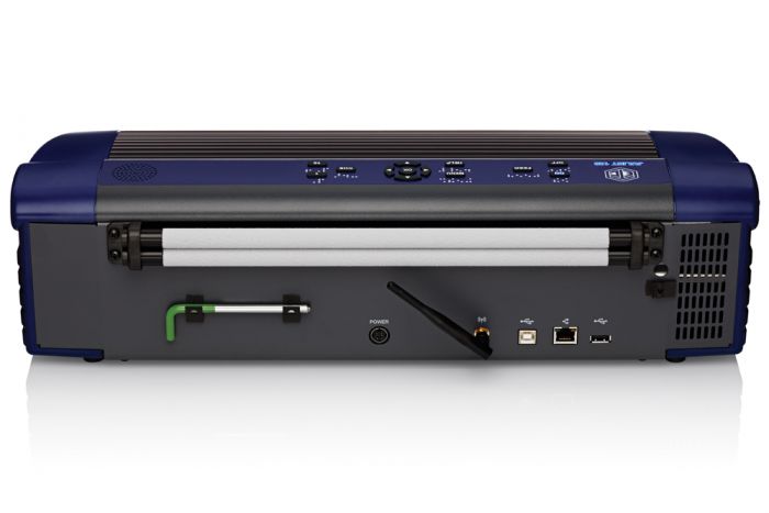 Back of Humanware Juliet 120 double-sided braille embosser.