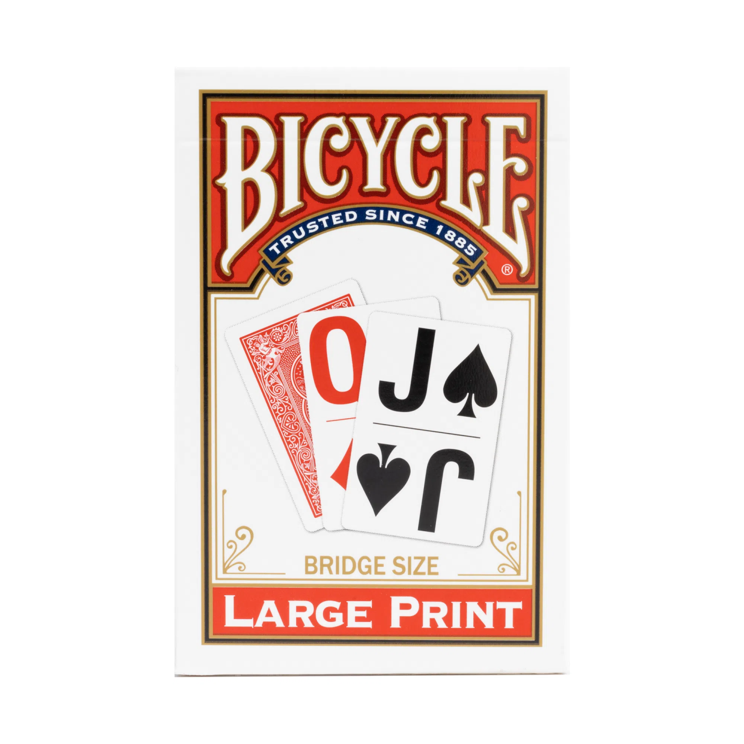Pack of Bicycle Bridge Size Large Print Playing Cards