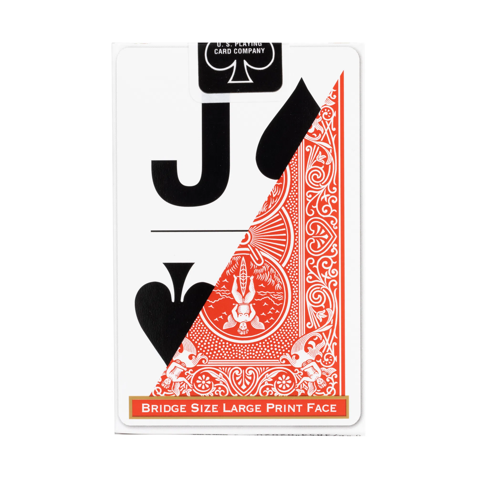 Large print on corner of Bicycle Bridge Size Large Print Playing Card