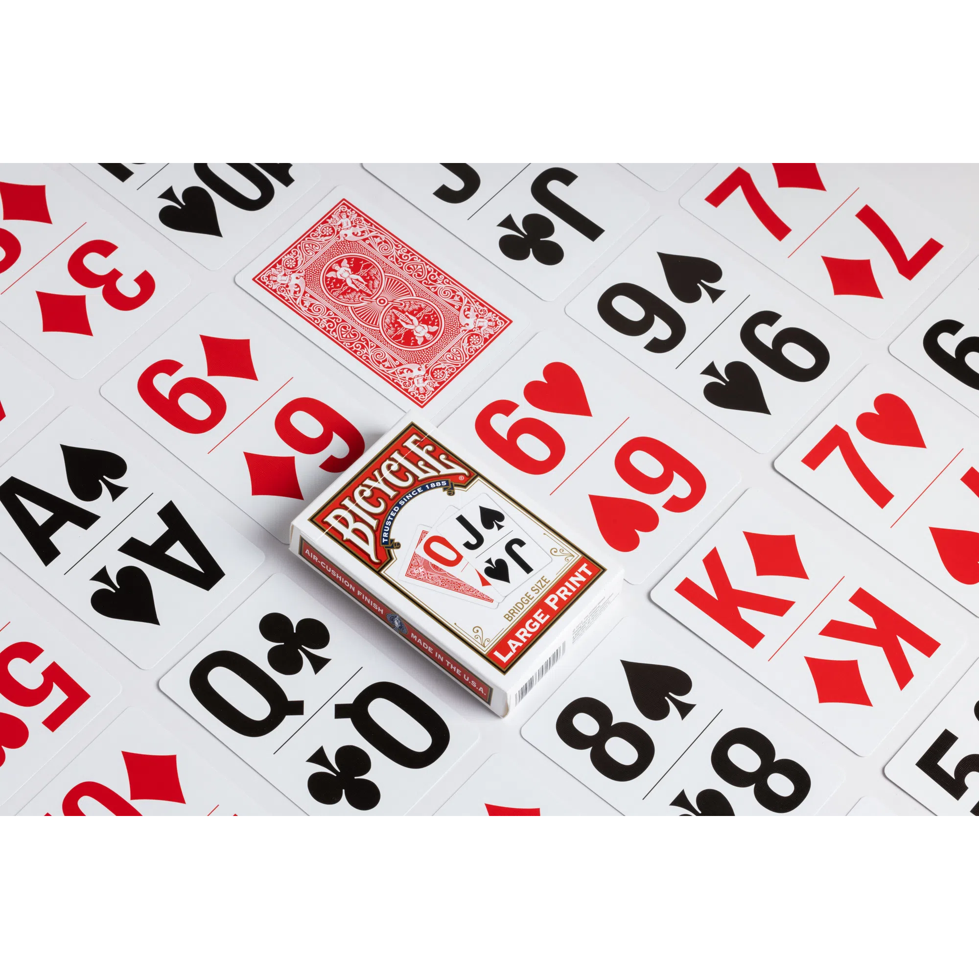 Array of Bicycle Bridge Size Large Print Playing Cards
