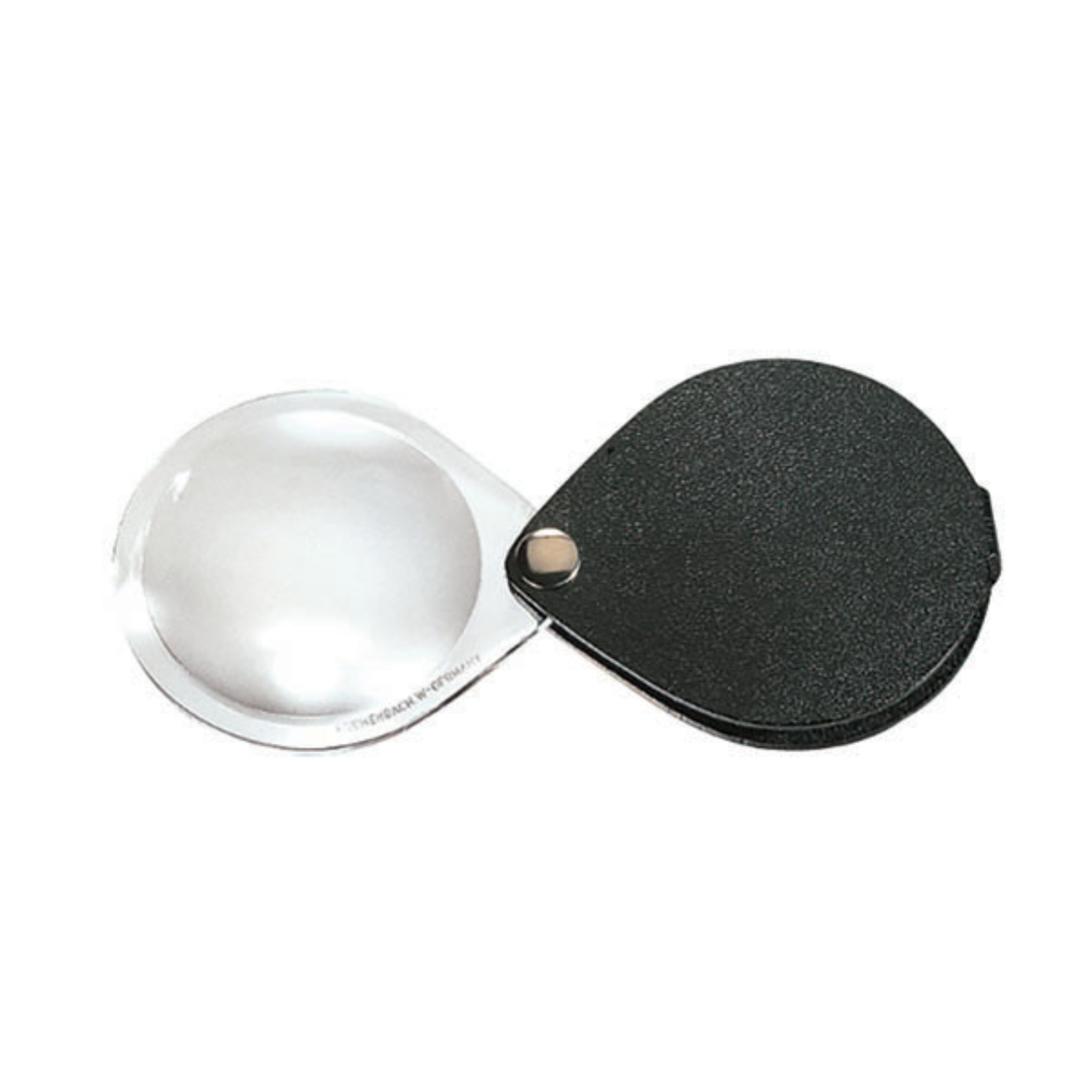 Black classic round folding pocket magnifier from Eschenbach Optik