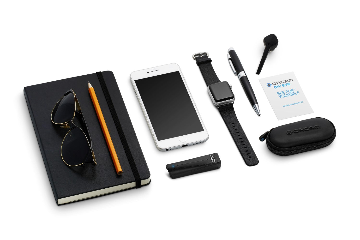 Watch, phone, book and other text types the Myeye can read.