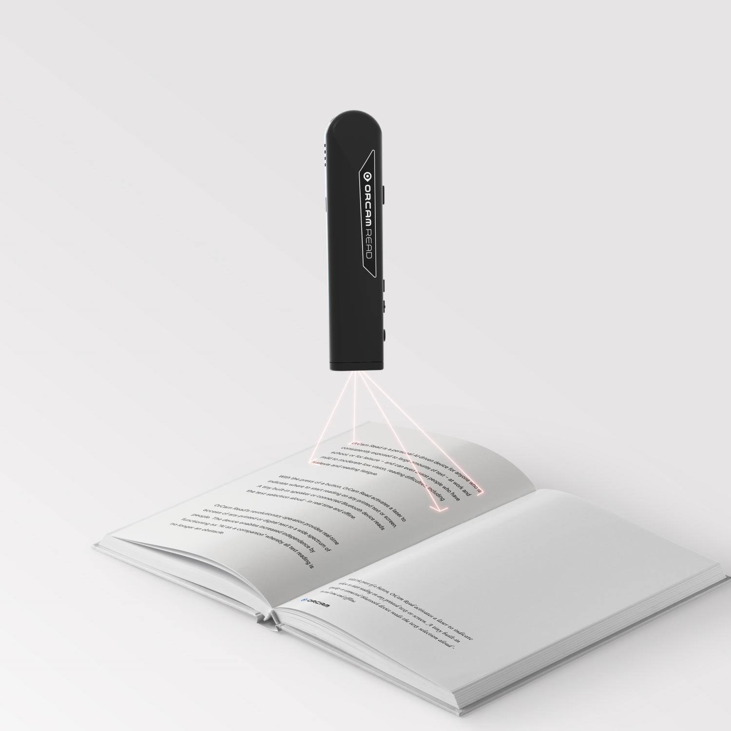 Top ofr OrCam Read LV smart reader.