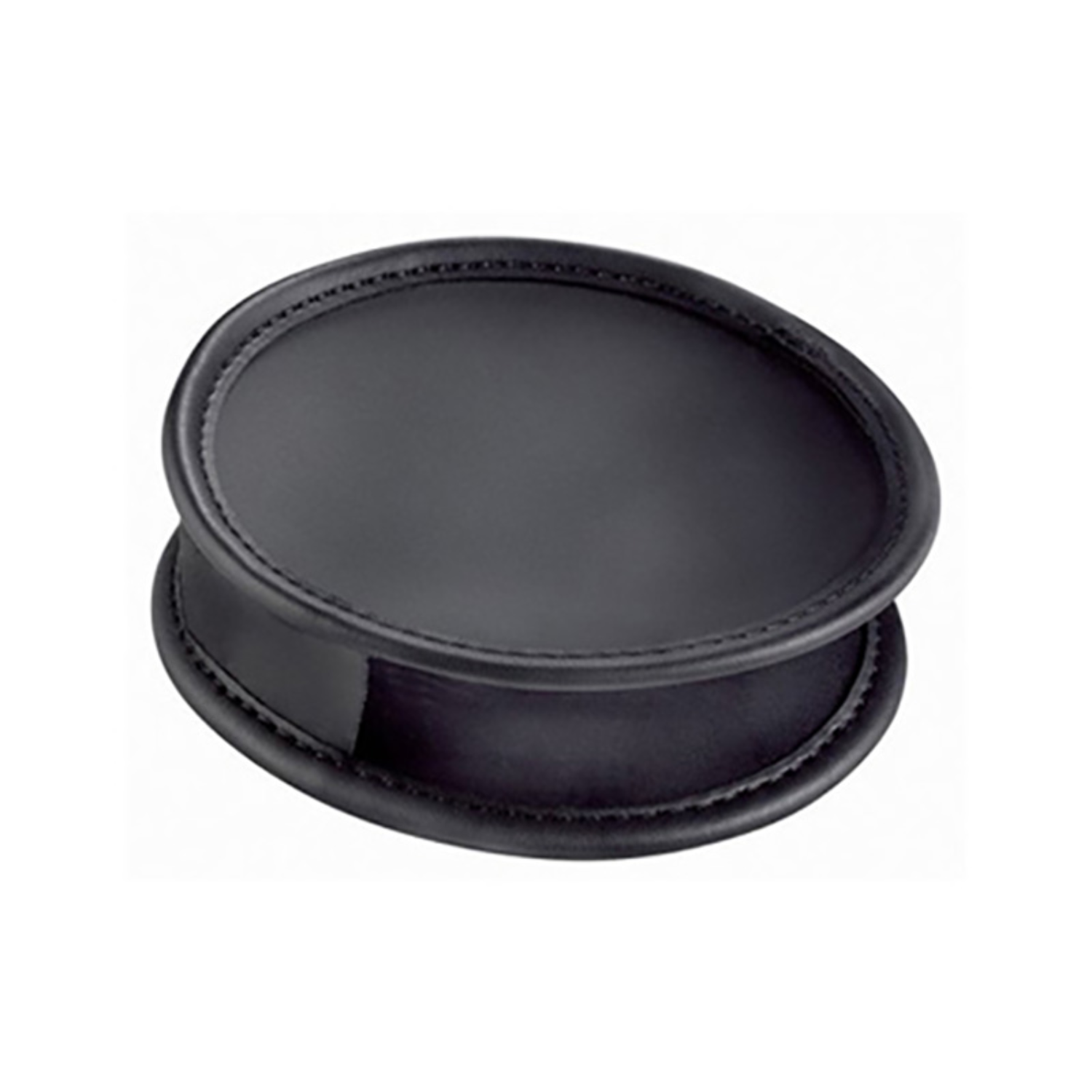 Image of the round Protective Case for Aspheric II Hand-held Magnifiers from Eschenbach in charcoal gray.