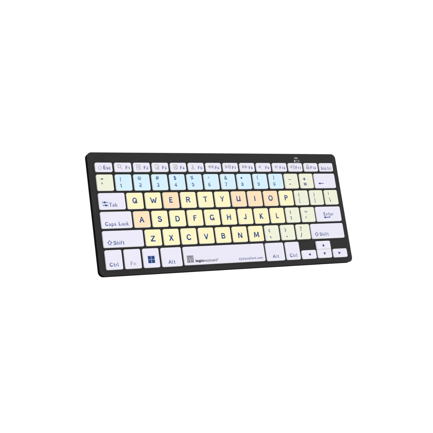 Image of the Dyslexie Mini Bluetooth PC dyslexia Keyboard from LogicKeyboard.