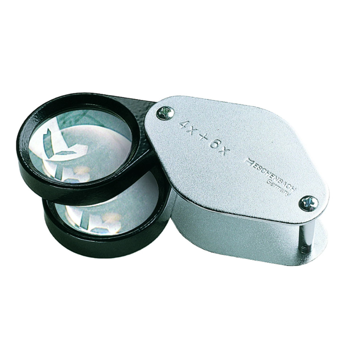Image of the Eschenbach Folding Dual-Lens Pocket Magnifier - 4x + 6x.
