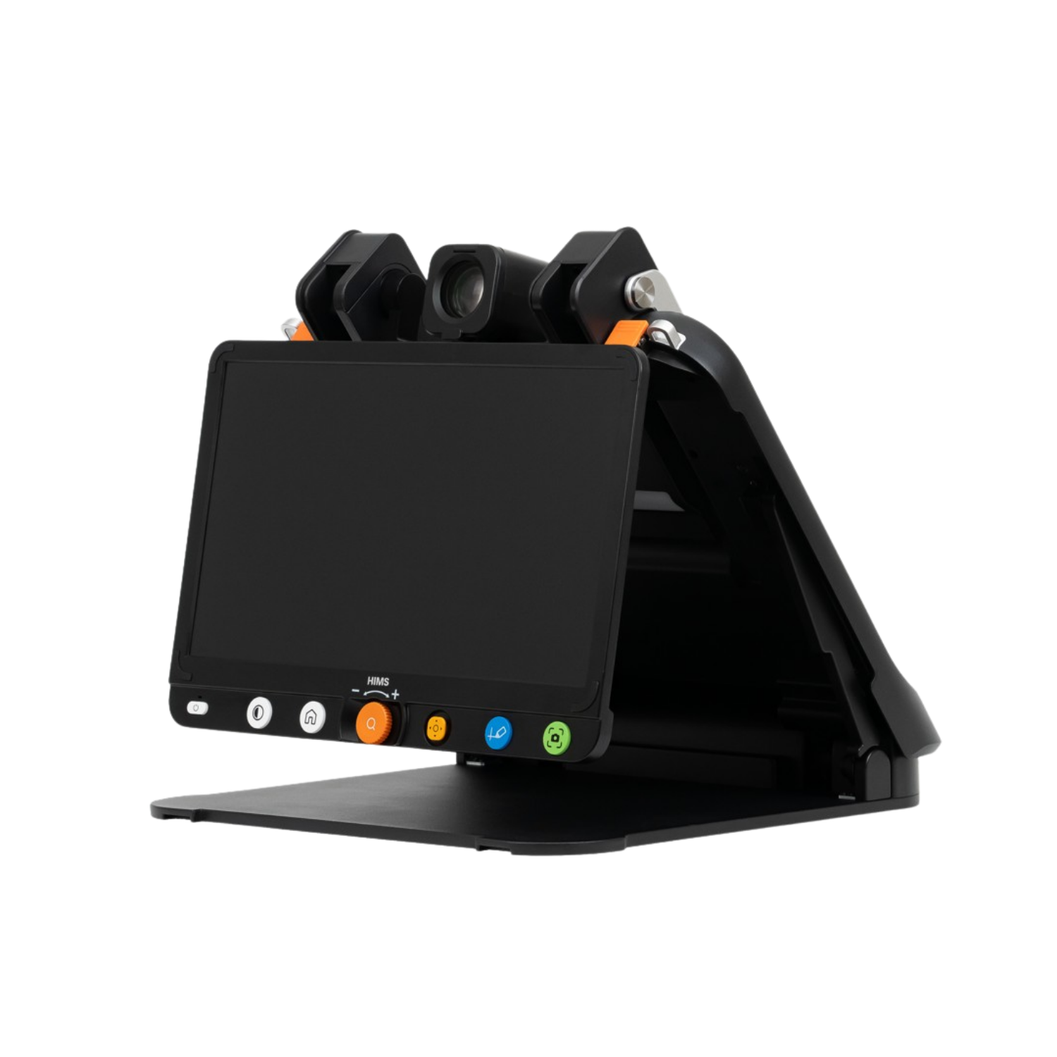 Black GoVision magnifier with screen in low position.