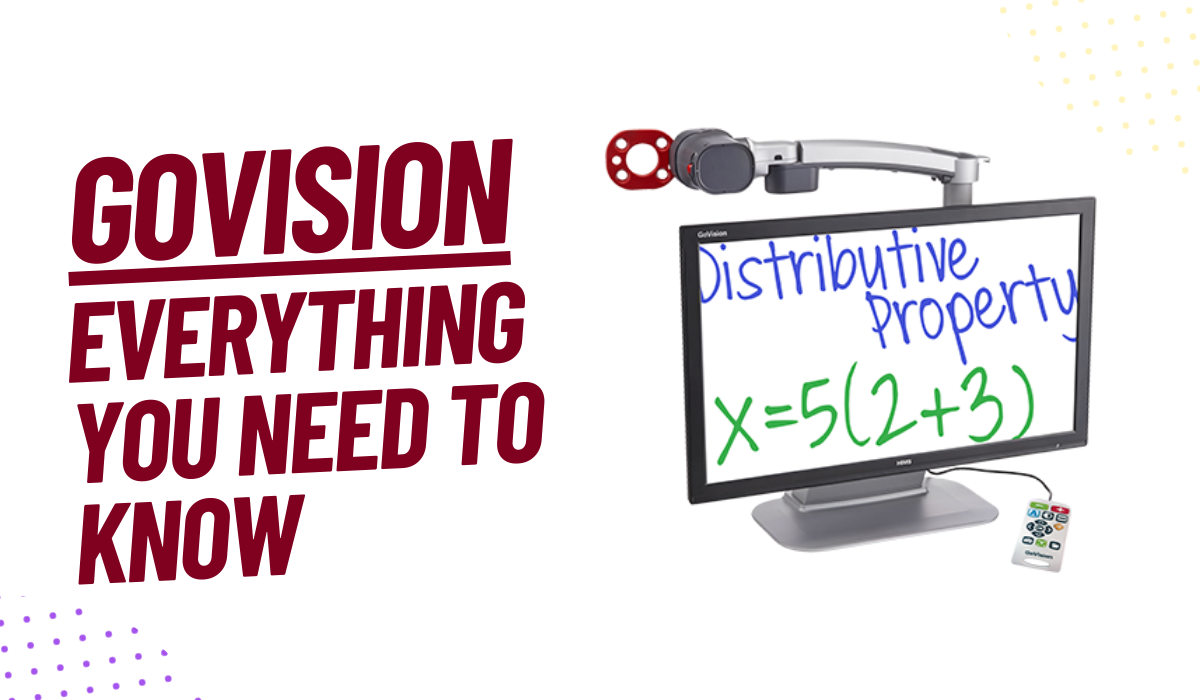 Video cover image showing a GoVision digital video magnifier and the text "GoVision: Everything ou Need to Know"