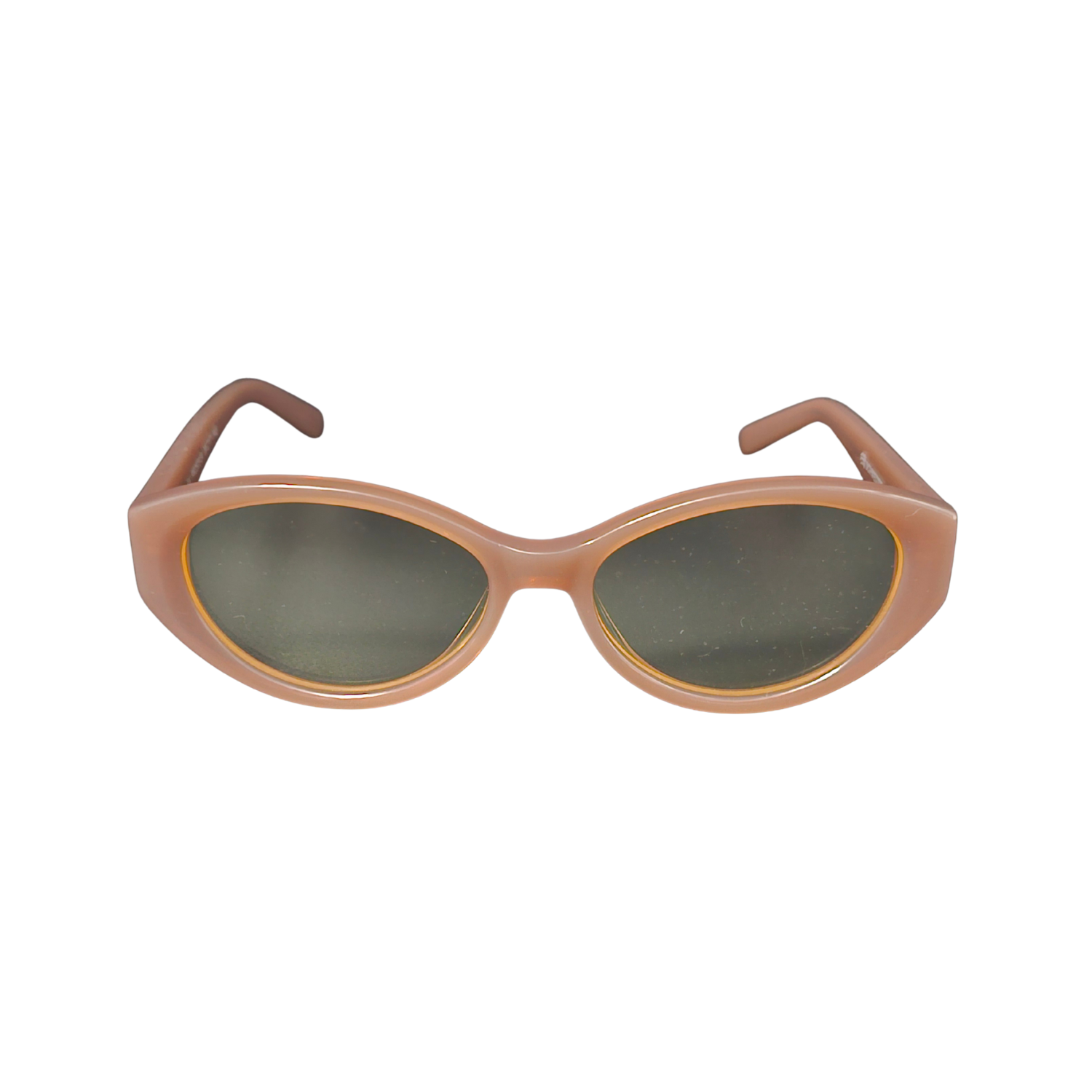 Front of FR5 pink night driving glasses from Schweizer.