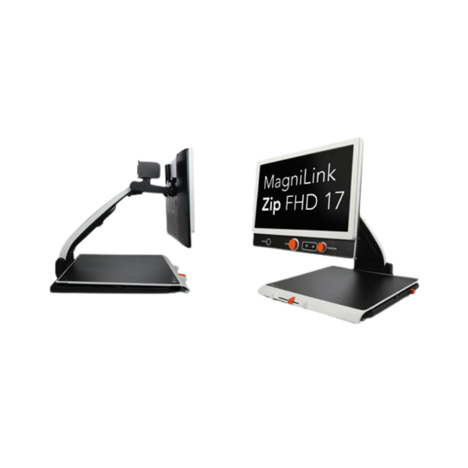 Left side and right front angle of the MagniLink Zip.