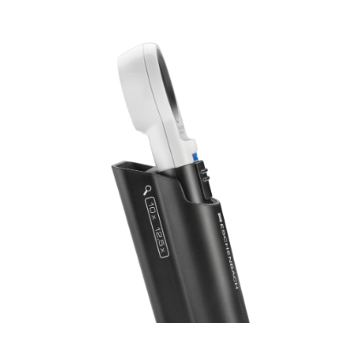 10x magnifying glass in a vertical Mobase stand on a white background.