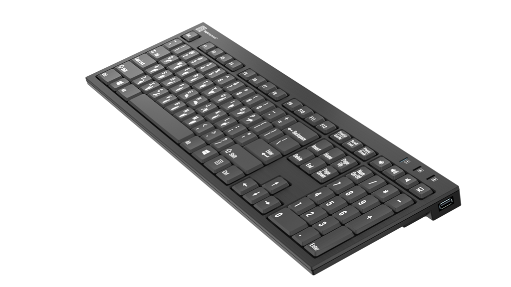 Small Sign Keyboard Nero Slimline Hand Sign Learning Keyboard for PC - Sign Language
