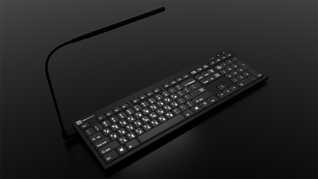 Small Sign Keyboard Nero Slimline Hand Sign Learning Keyboard for PC - Sign Language