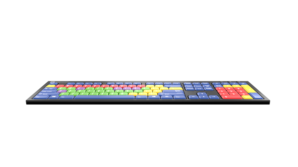 Logickeyboard Nero PC Pedagogy Learning Wired Keyboard, US English