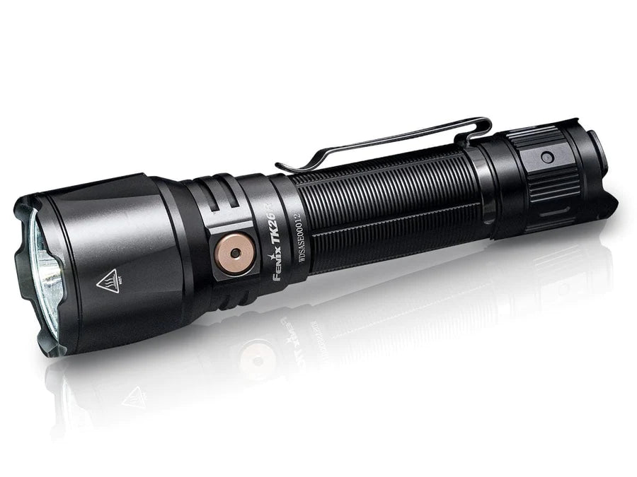 Image of the Fenix TK26R Tactical Flashlight.