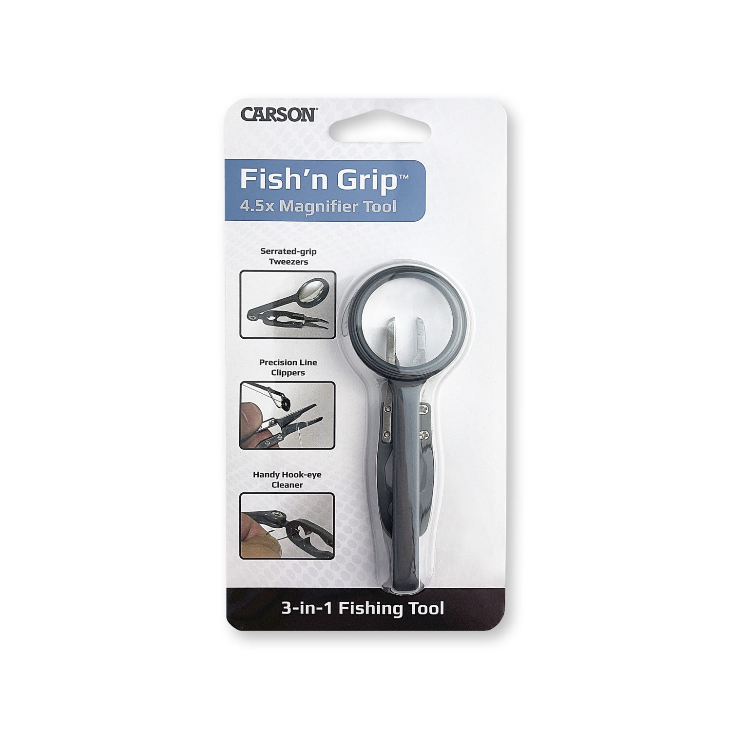 Image of the packaging that the Fish'n Grip comes in.