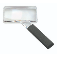 Eschenbach's rectangular large field biconvex magnifier.