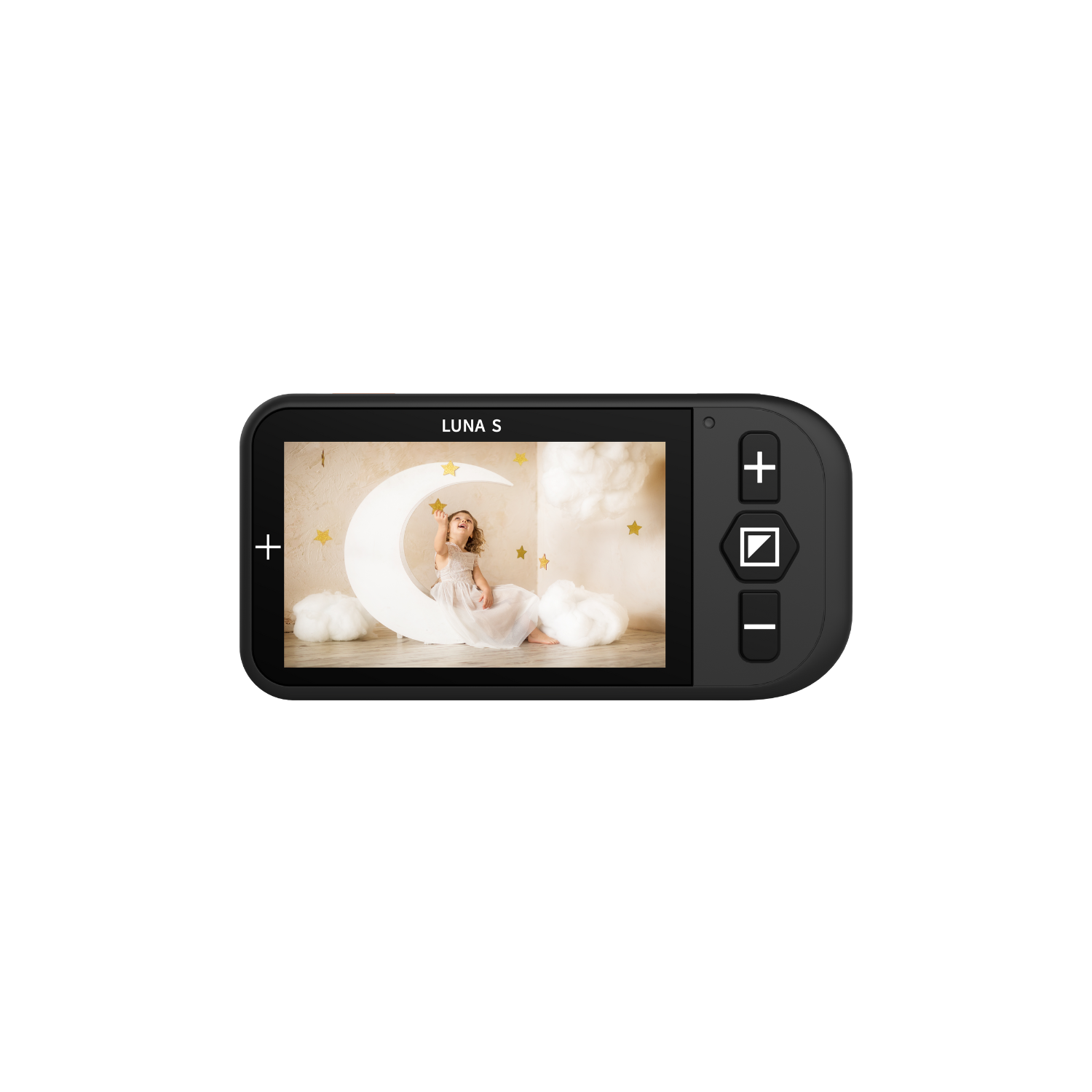 Image of front of Zommax USA Luna S handheld video magnifier