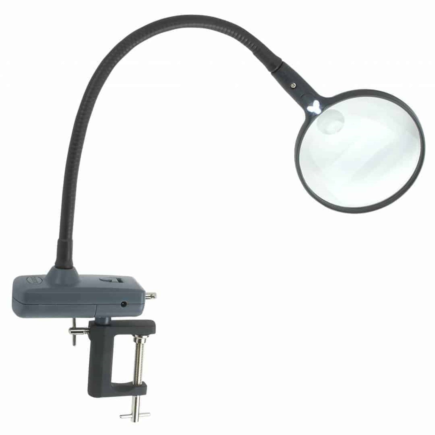 Image of  Magniflex magnifier with clamp attachment.