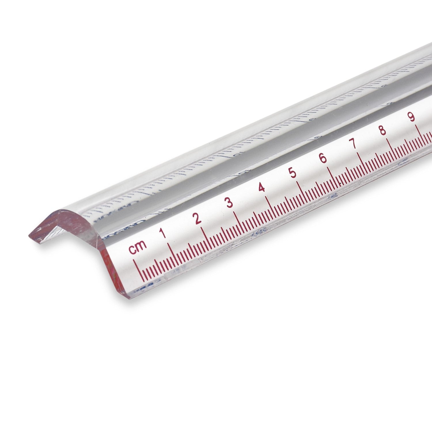 Image of the centimeter side on the Magnirule ruler.
