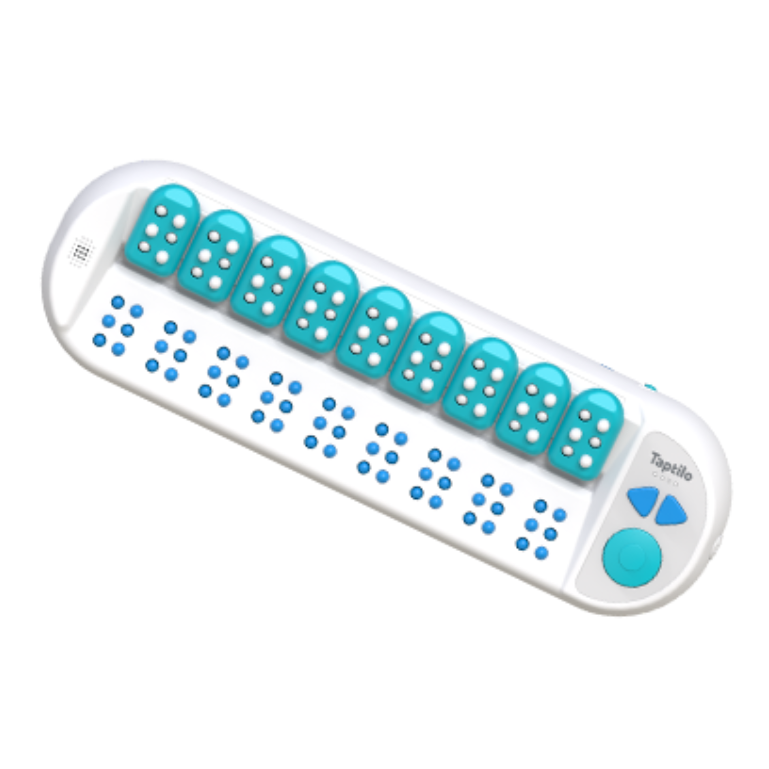 Image of the Taptilo braille learning device from HIMS Inc